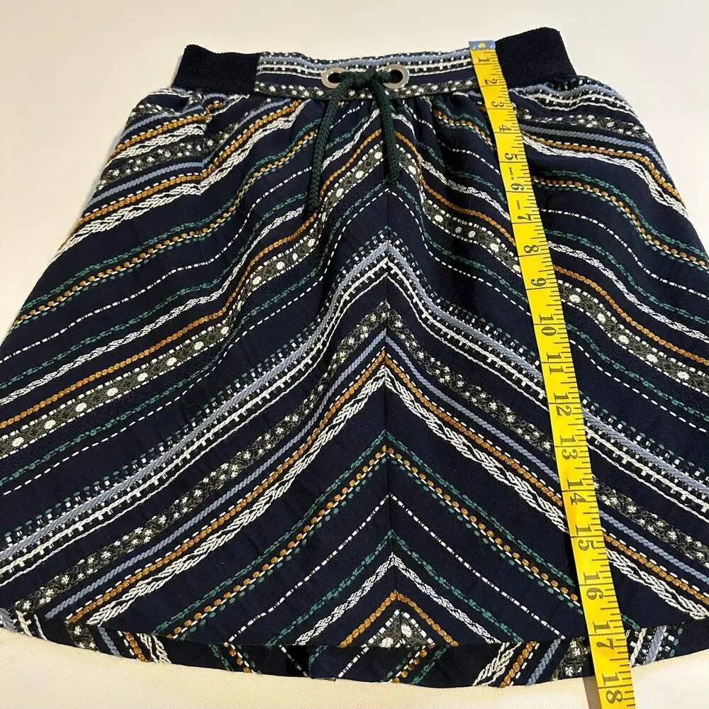 NWOT Zara Embroidered Jacuard Skirt Girls 11/12